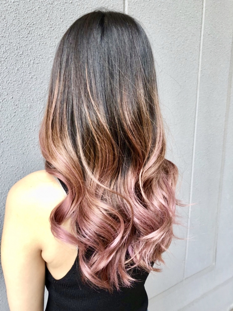 Pink ombre color is so lovely and trendy 