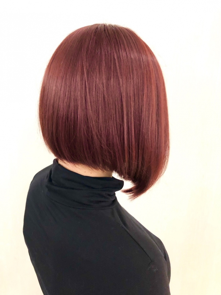 beautiful red color with bob style 