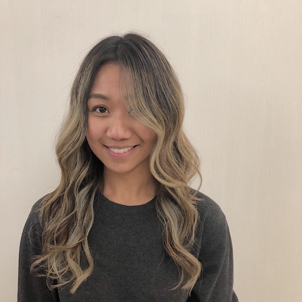 first time to get balayage color 
