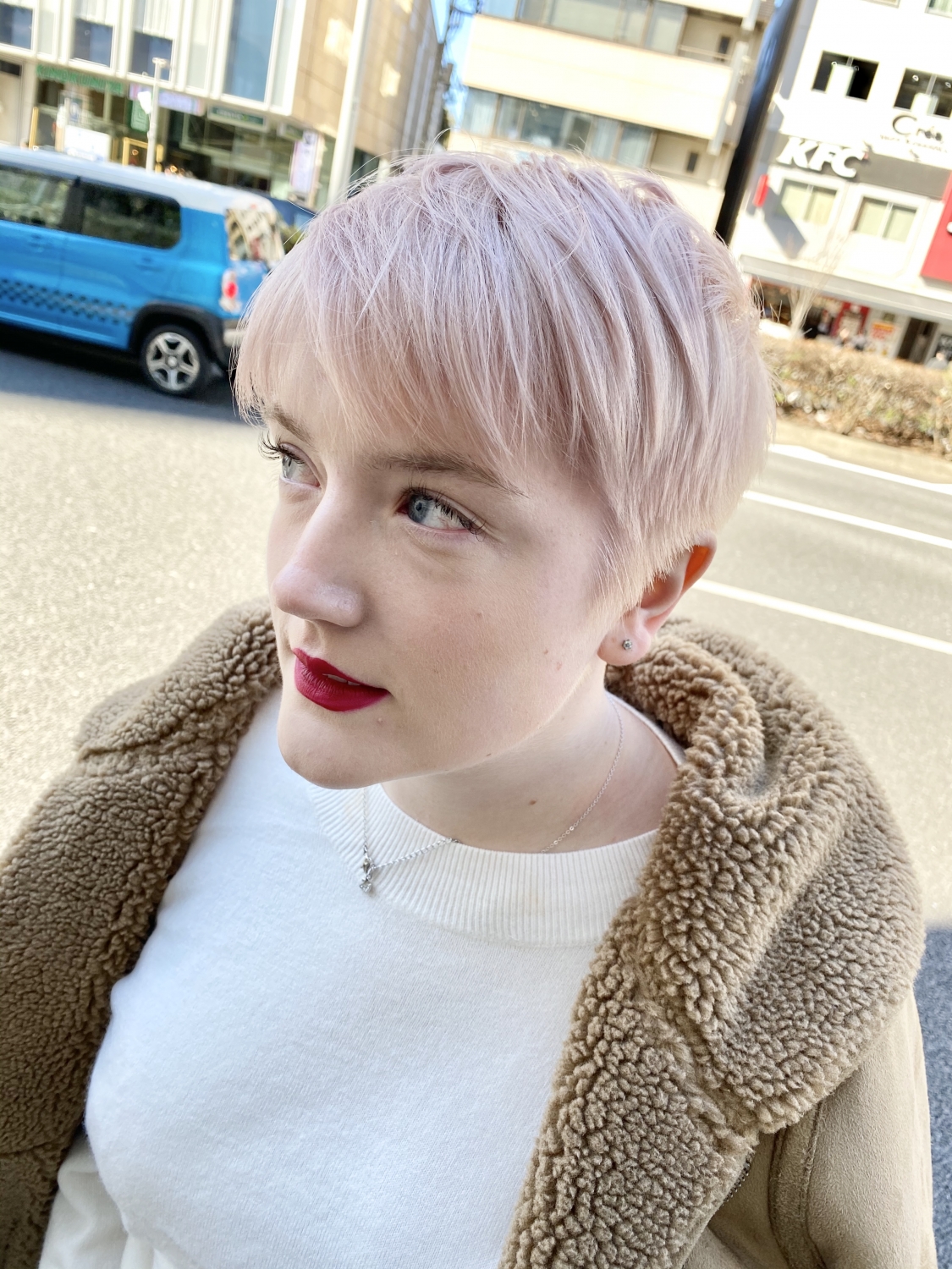 Pixie short x Pink blonde (Omotesando store Miki)